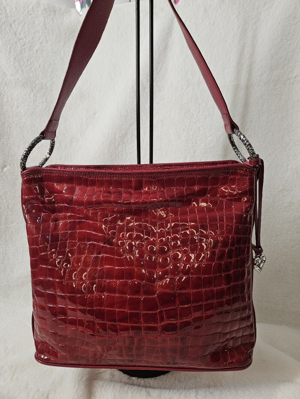 Brighton Cher Patent Leather Shoulder Bag